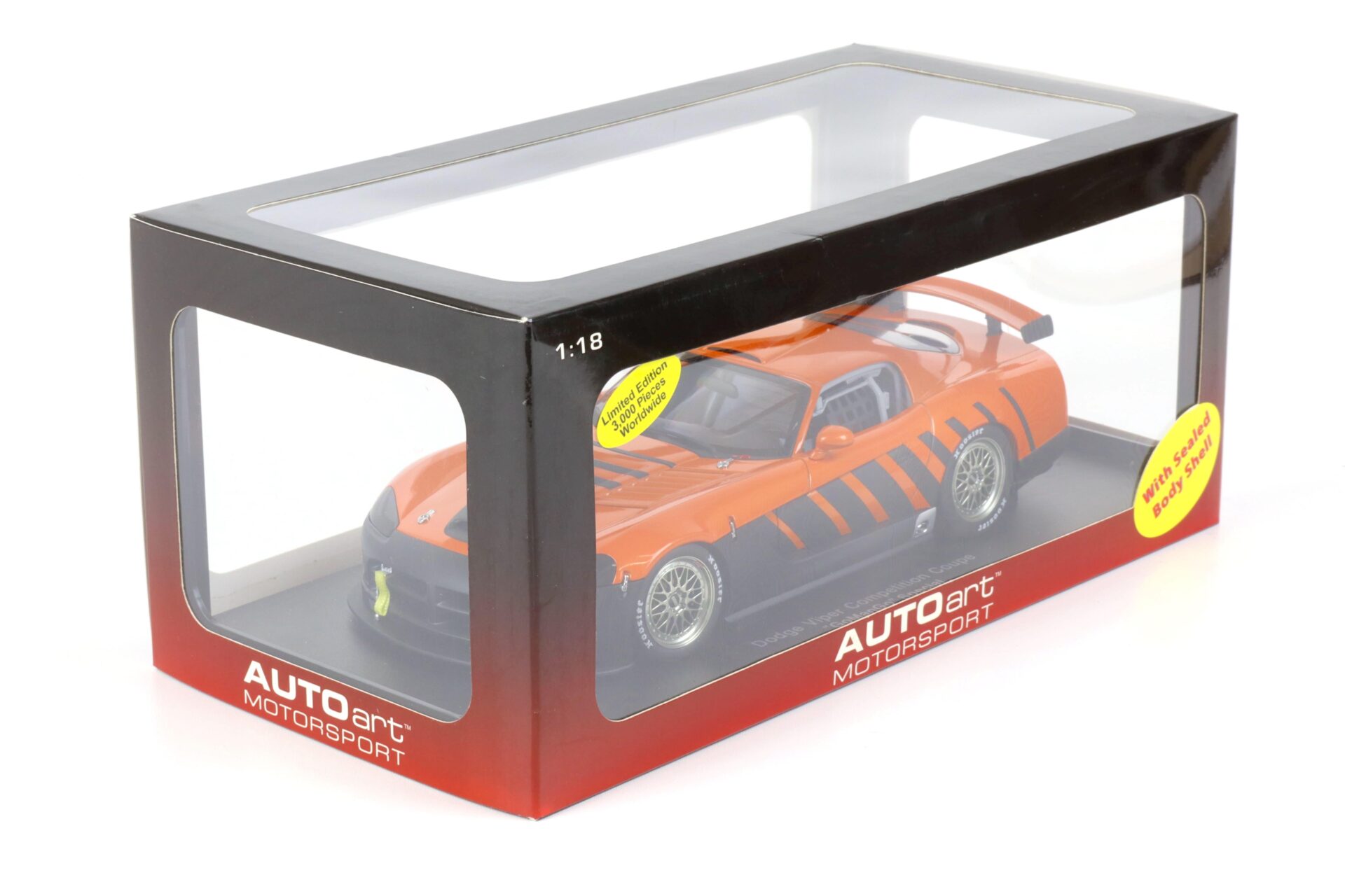 1:18 AUTOart Dodge Viper Competition Coupe "GoManGo" Special orange/ black