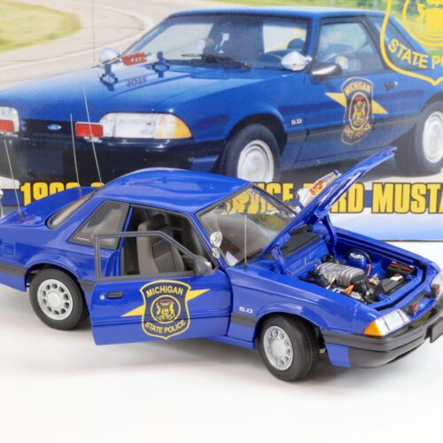 1:18 GMP 1992 Ford Mustang 5.0 Coupe Michigan State Police blue