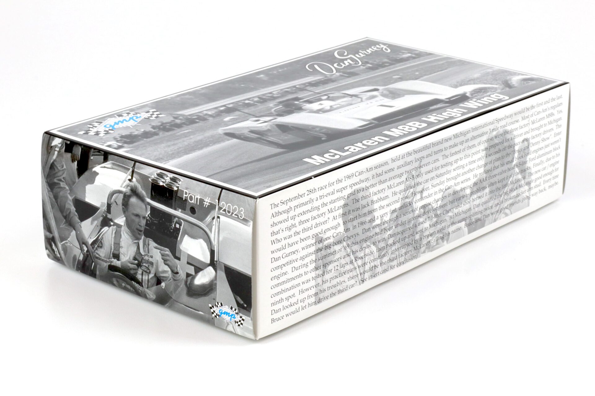 1:18 GMP McLaren M8B High Wing CanAm Dan Gurney orange #1