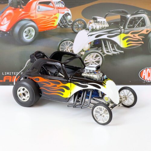 1:18 ACME FLAMED ALTERED Dragster black with flames A1800804