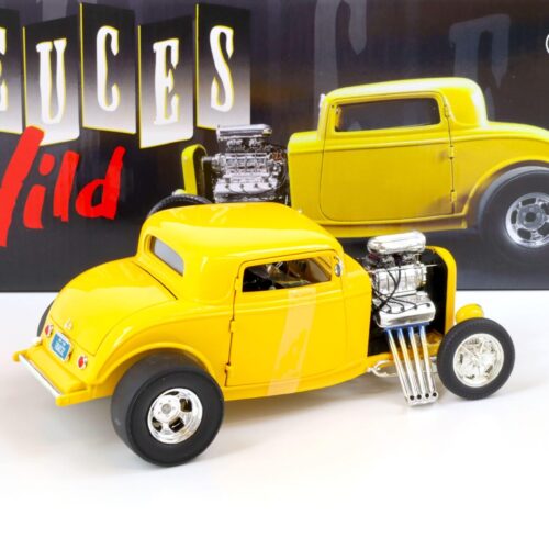 1:18 ACME 1932 Blown Ford Three Window Deuces Wild yellow A1805015