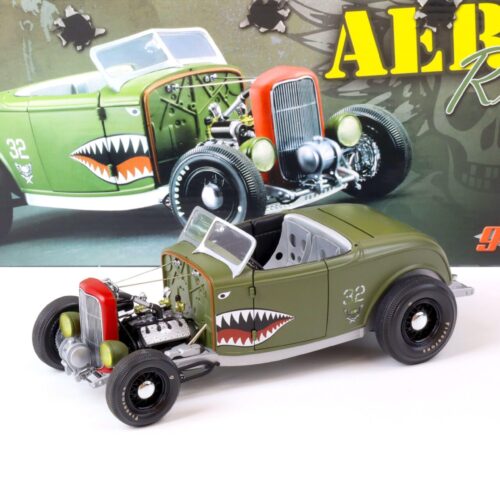 1:18 GMP 1932 Ford Deuce AERO ROD Roadster Hot Rod matt green G1805022