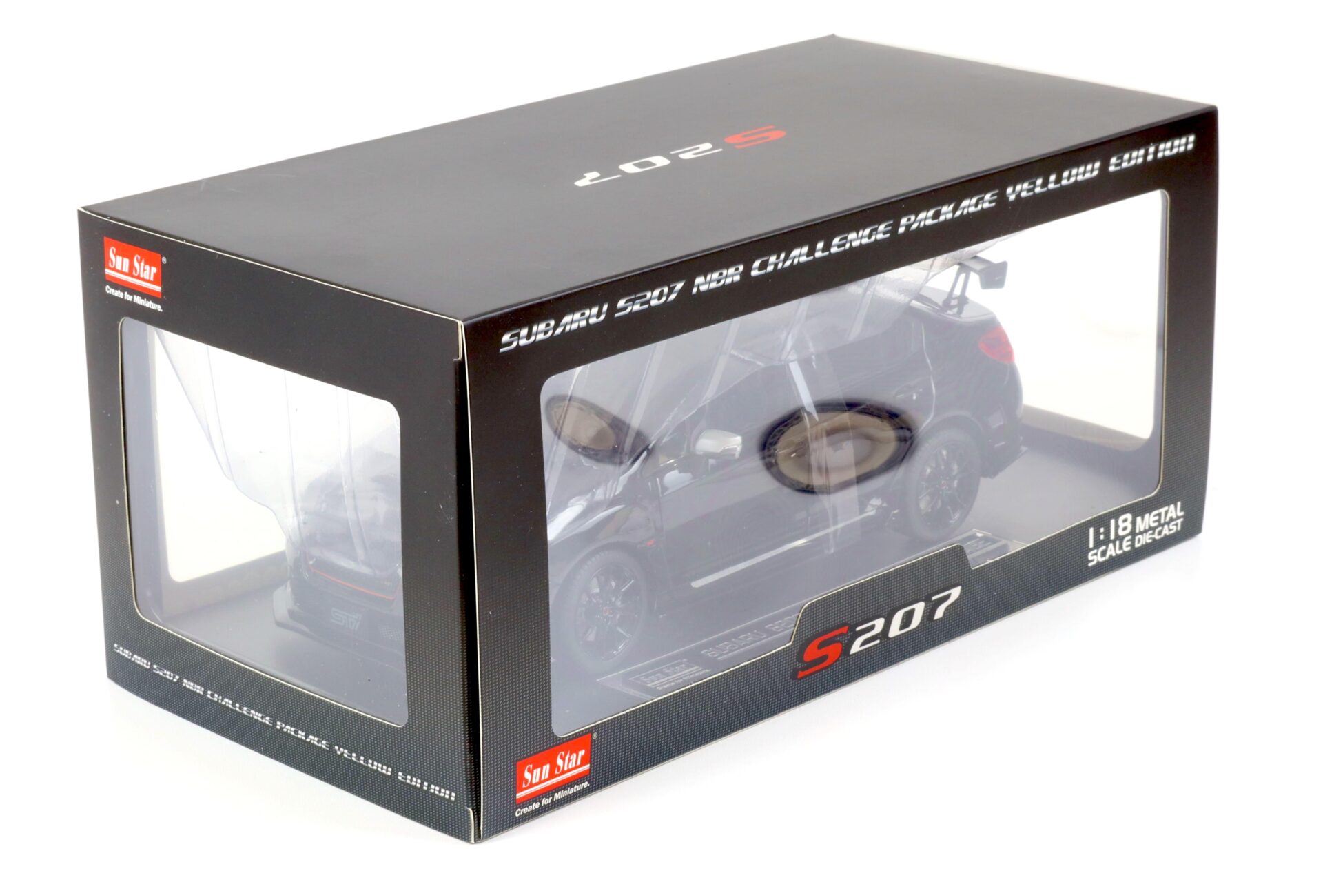1:18 Sun Star Subaru WRX STi S207 NBR Challenge Package black