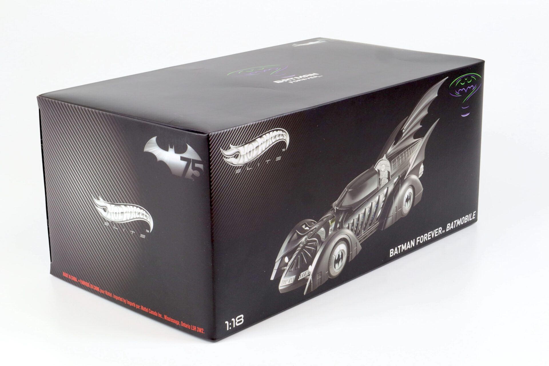 1:18 Hot Wheels Elite Batman Forever Batmobile black
