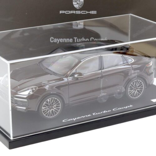 1:18 Norev Porsche Cayenne Turbo Coupe Mahagoni with display DEALER VERSION