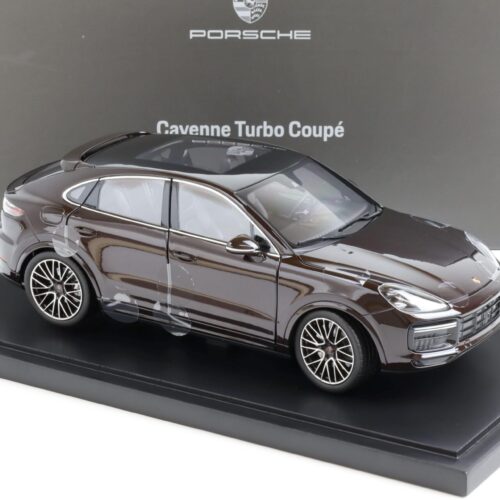 1:18 Norev Porsche Cayenne Turbo Coupe Mahagoni with display DEALER VERSION