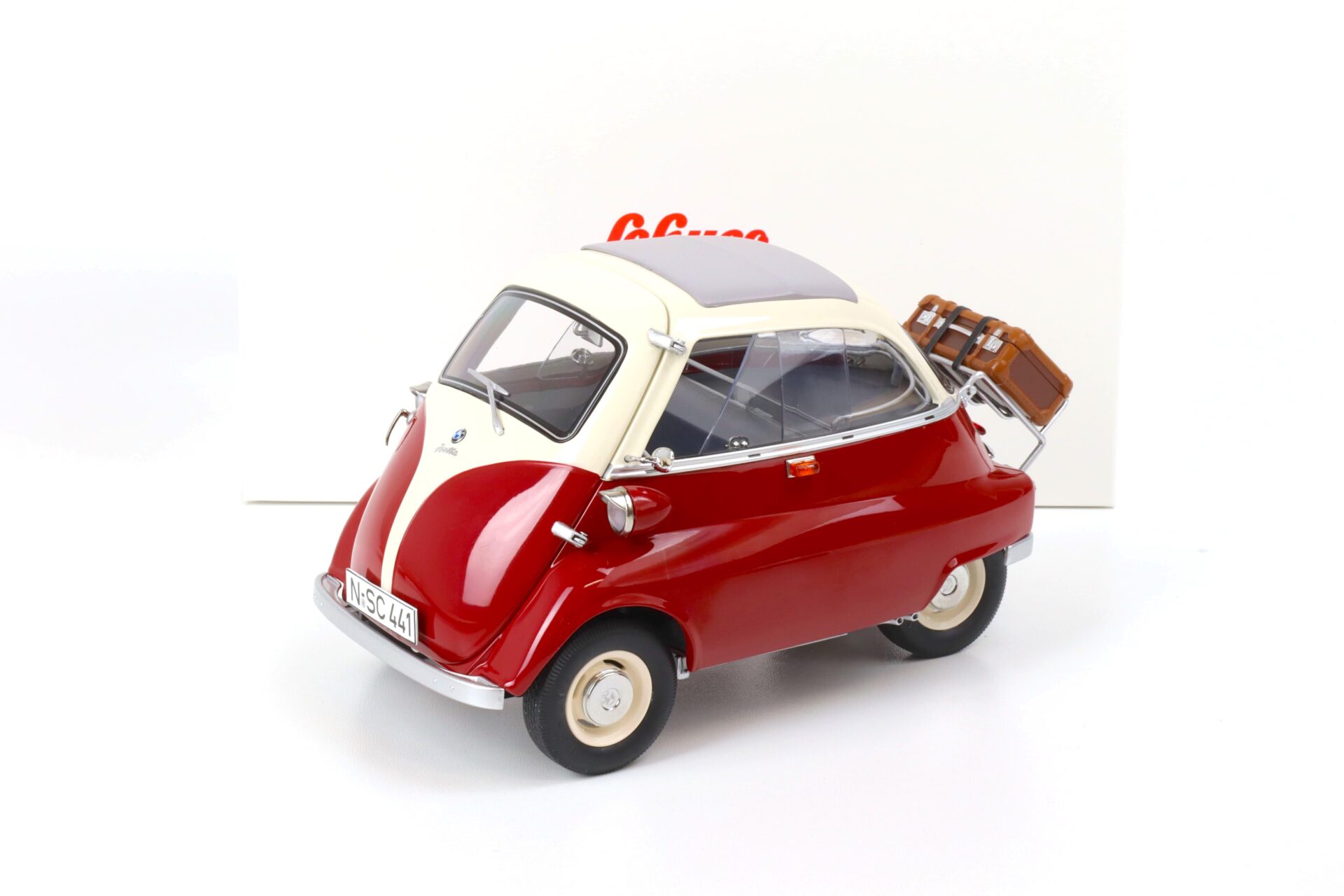 1:12 Schuco BMW Isetta Export with closed Softtop red/ white 450672000