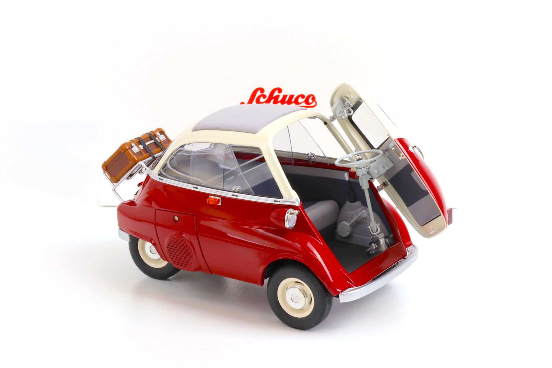 1:12 Schuco BMW Isetta Export with closed Softtop red/ white 450672000