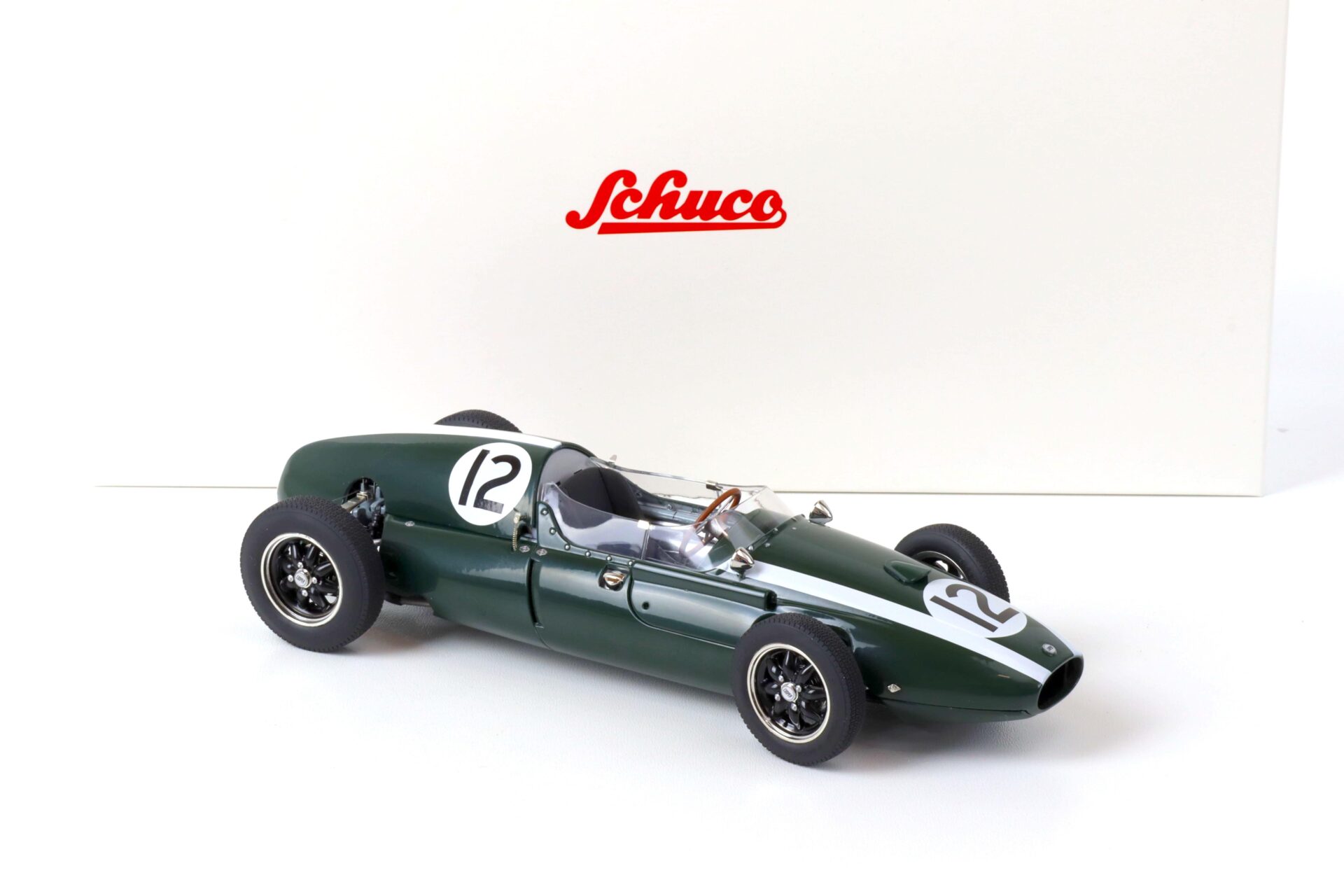 1:18 Schuco Cooper T51 British GP Aintree 1959 J.Brabham #12 green