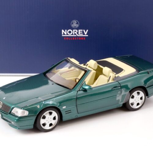 1:18 Norev Mercedes SL 500 R129 FACELIFT Cabriolet 1999 green metallic