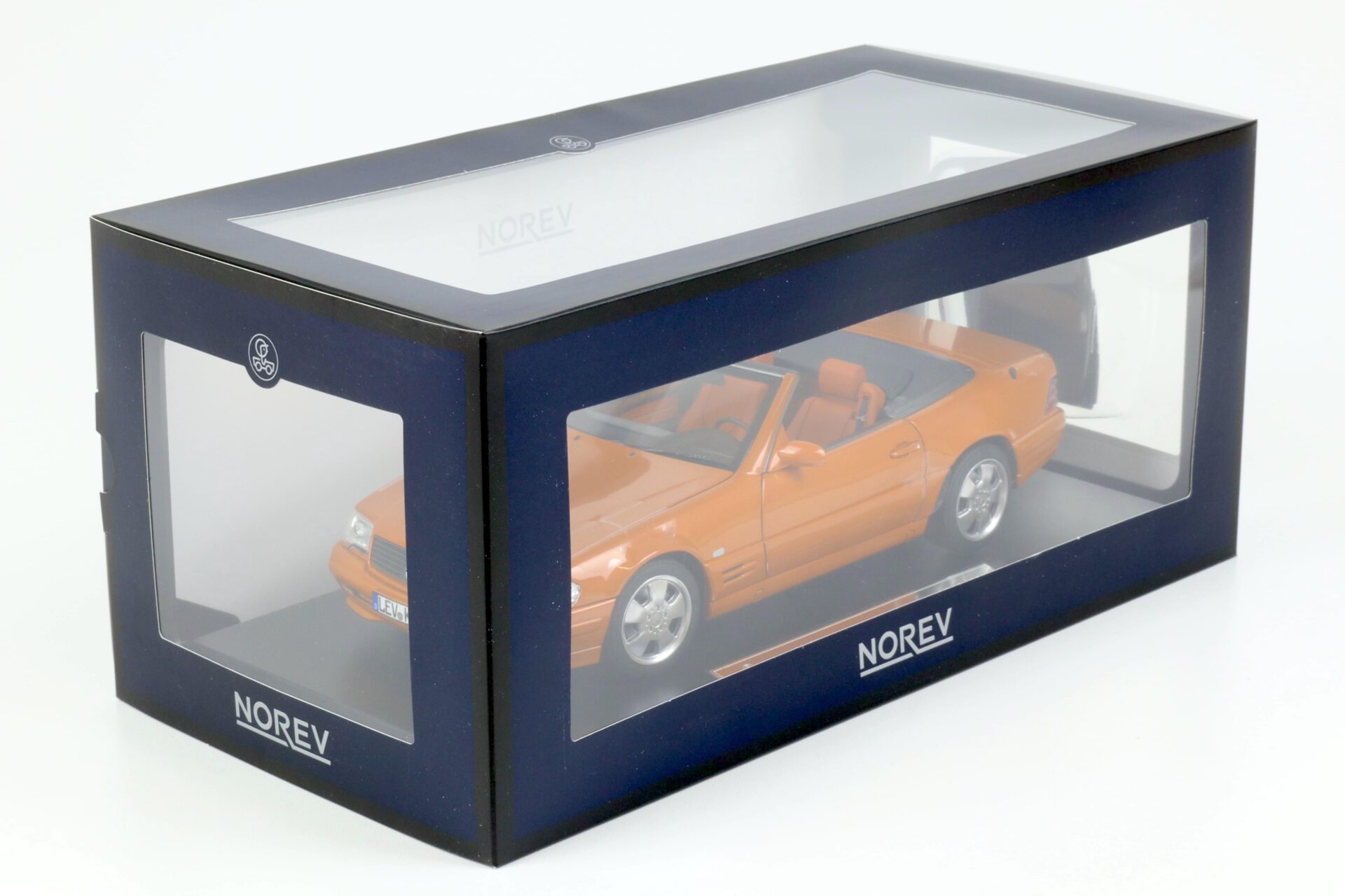 1:18 Norev Mercedes SL 500 R129 FACELIFT Cabriolet 1999 orange - Limited 200 pcs.