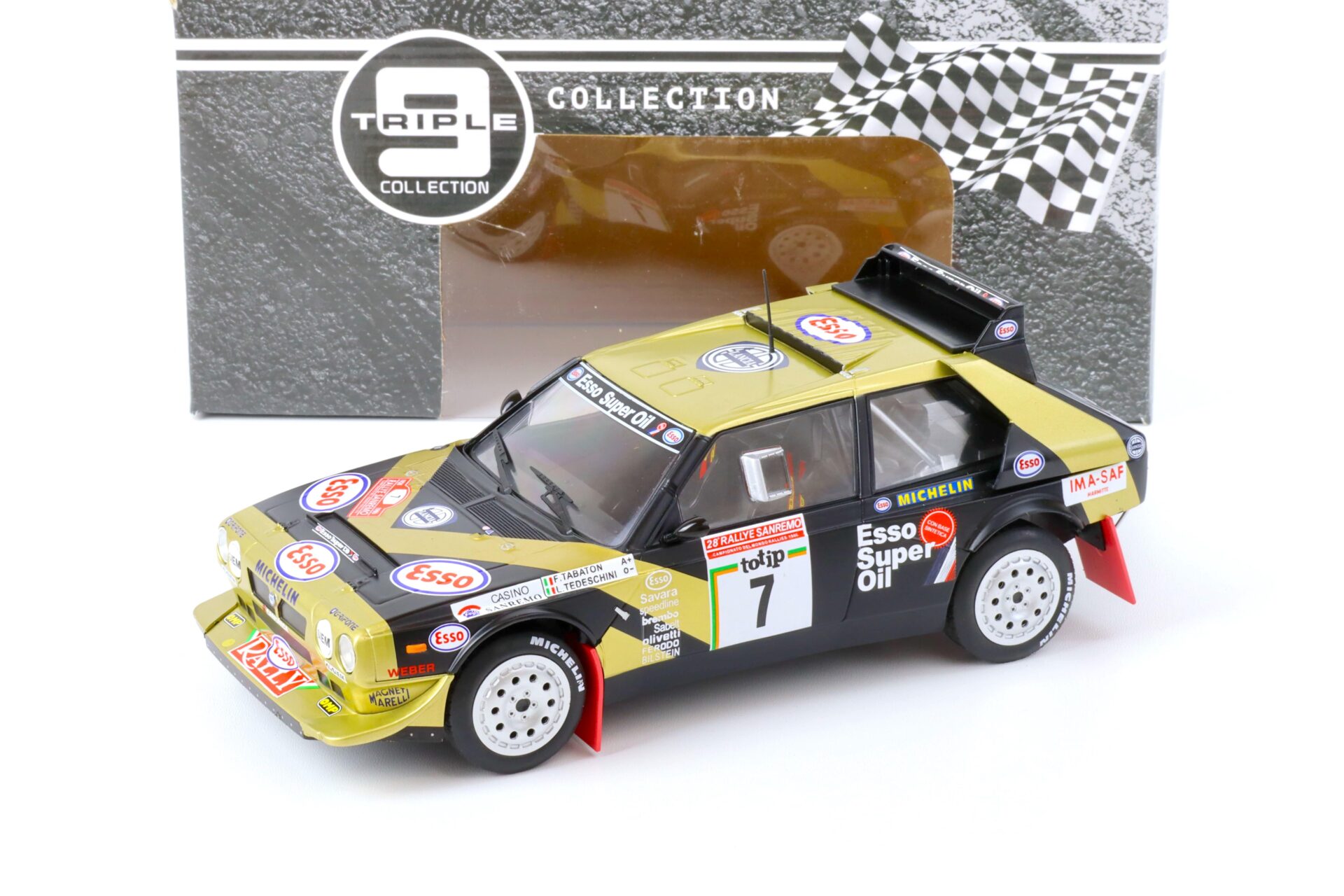 1:18 Triple9 Lancia Delta S4 Rallye Gr.B #7 San Remo 1986