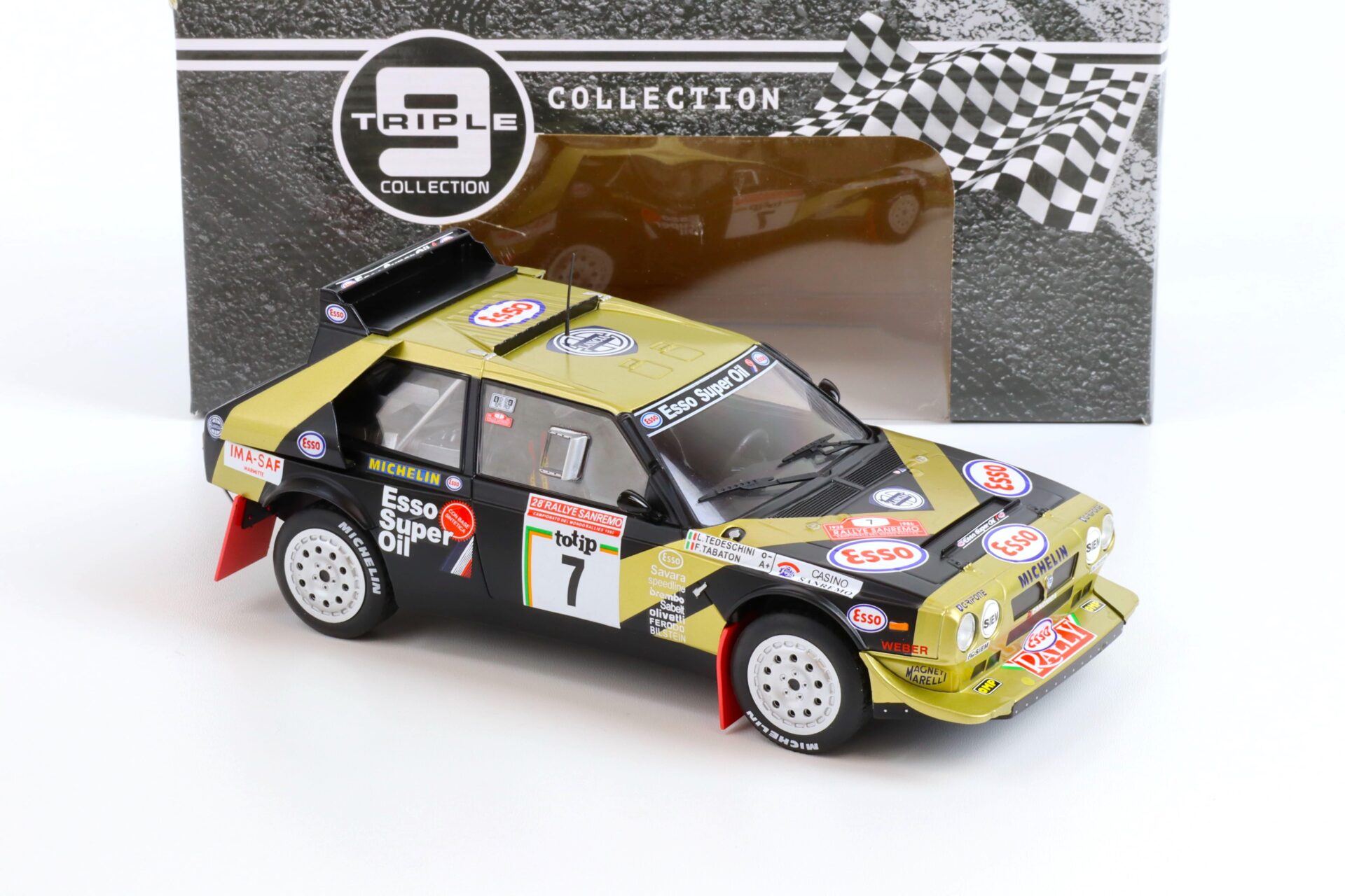 1:18 Triple9 Lancia Delta S4 Rallye Gr.B #7 San Remo 1986