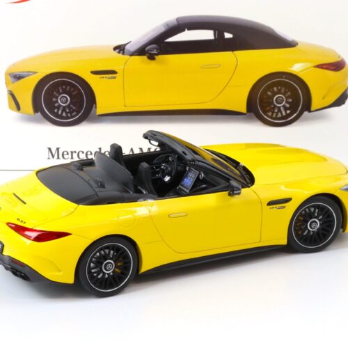 1:18 iScale Mercedes SL 63 AMG 4MATIC+ Convertible (R232) sun yellow