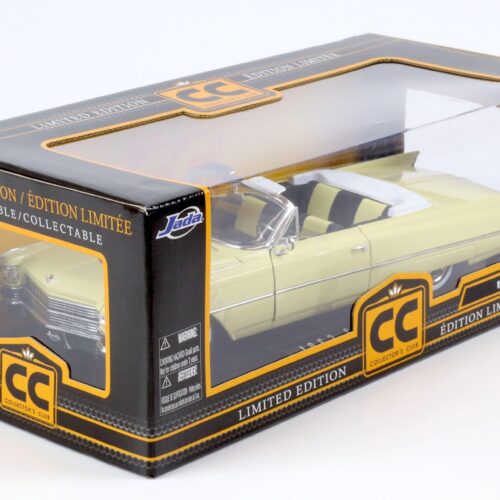 1:18 JADA Toys 1963 Cadillac Series 62 Convertible yellow