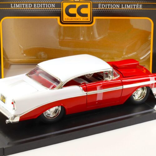 1:18 JADA Toys 1956 Chevrolet Bel Air Collectors Club red/ white