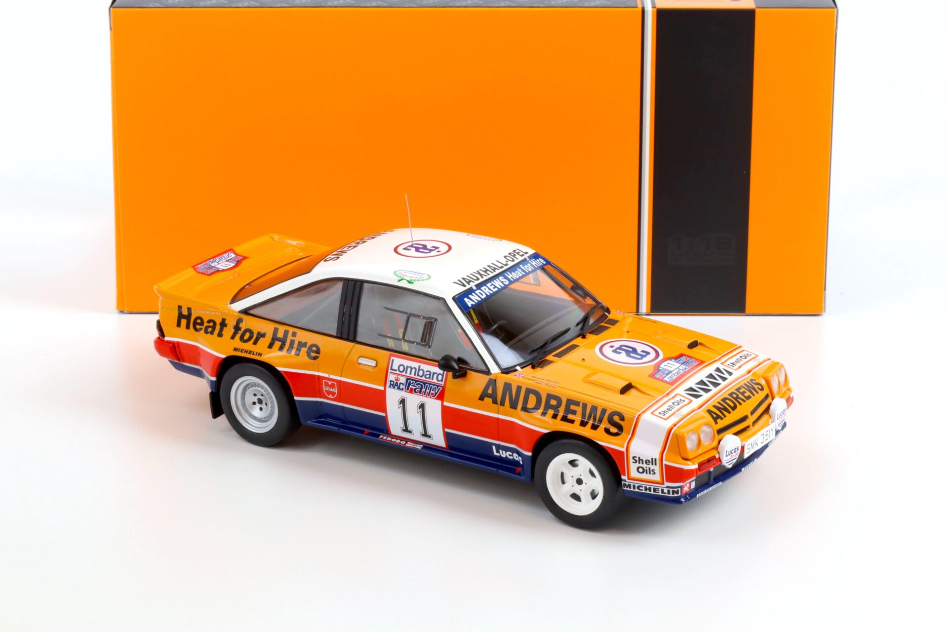 1:18 IXO Opel Manta B400 RHD #11 Andrews RAC Rally WM Brookes/ Broad