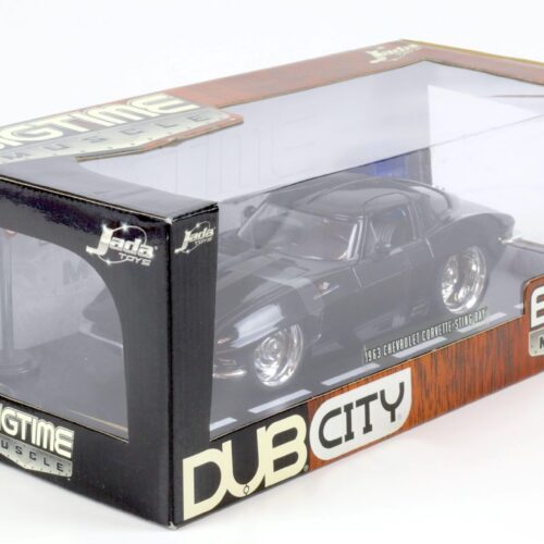 1:18 JADA Toys 1963 Chevrolet Corvette Sting Ray Coupe black Bigtime Muscle