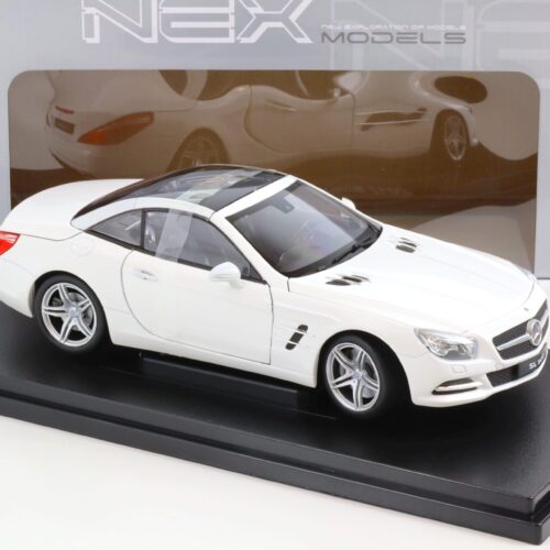 1:18 Welly 2012 Mercedes SL500 closed Top R231 white metallic