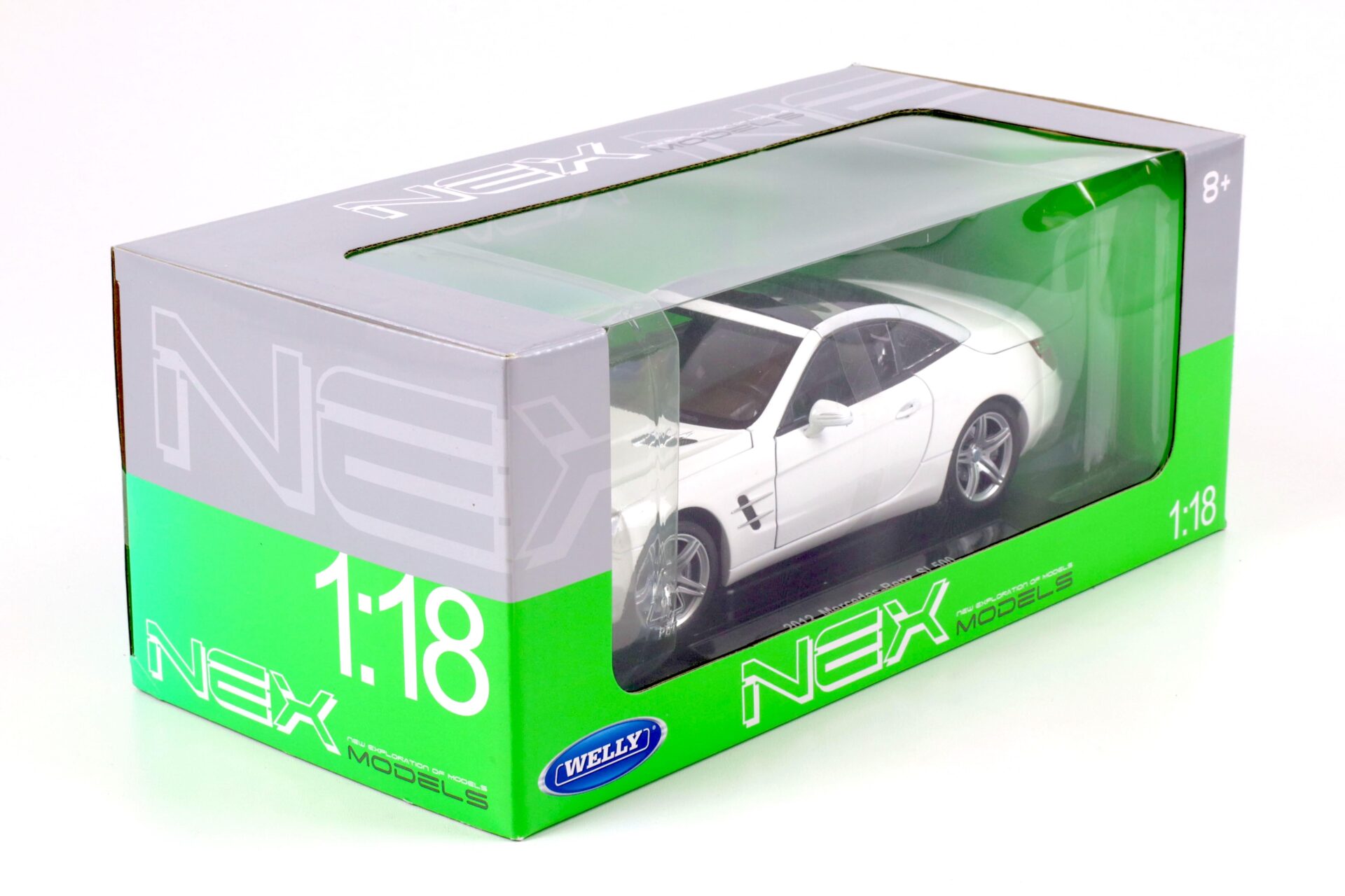 1:18 Welly 2012 Mercedes SL500 closed Top R231 white metallic