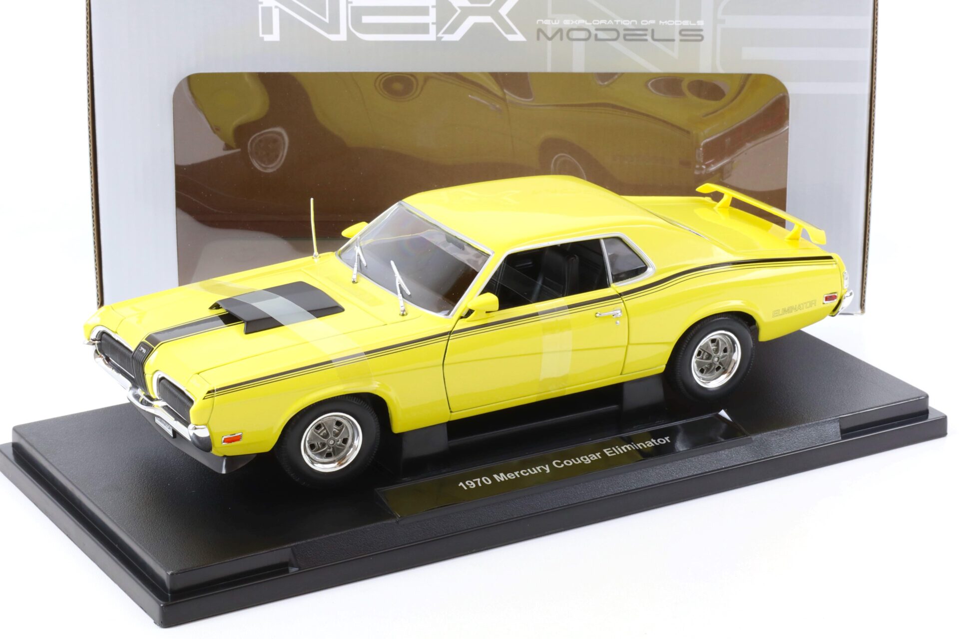 1:18 Welly NEX 1970 Mercury Cougar Eliminator Coupe yellow/ black