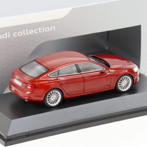1:43 Spark Audi A5 Sportback Matador red metallic 2017 DEALER VERSION
