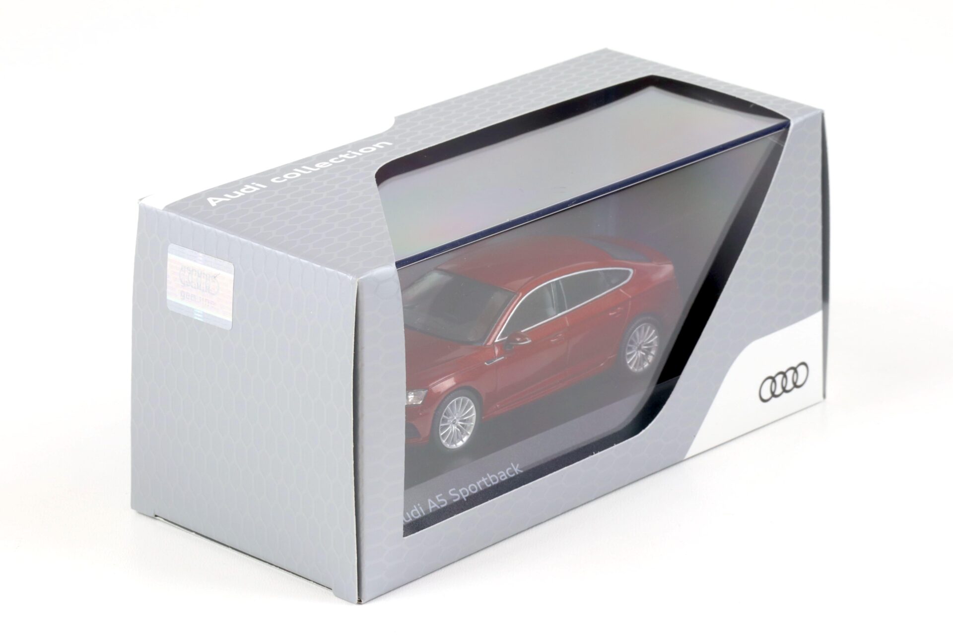 1:43 Spark Audi A5 Sportback Matador red metallic 2017 DEALER VERSION