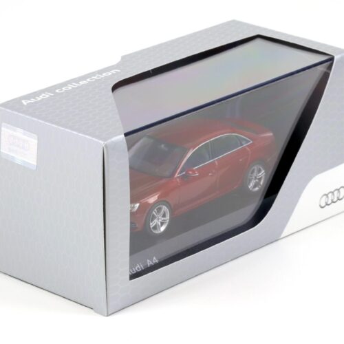 1:43 Spark Audi A4 Limousine Matador red metallic 2018 DEALER VERSION