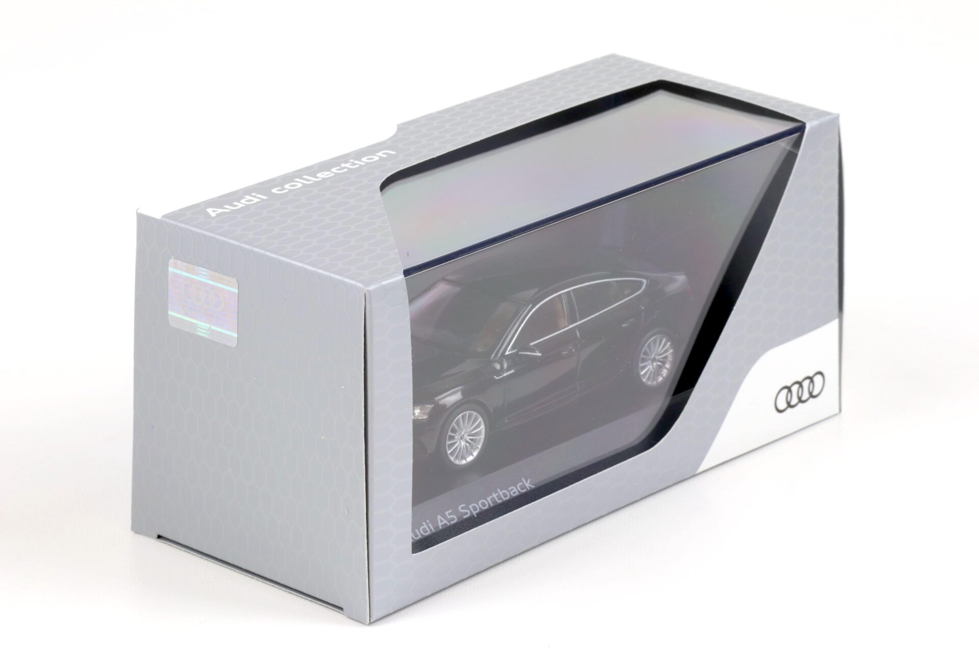 1:43 Spark Audi A5 Sportback Mythos black 2017 DEALER VERSION