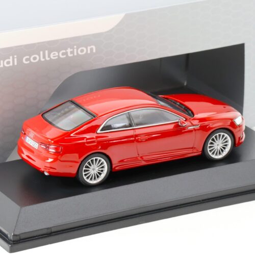 1:43 Spark Audi A5 Coupe Tango red 2017 DEALER VERSION