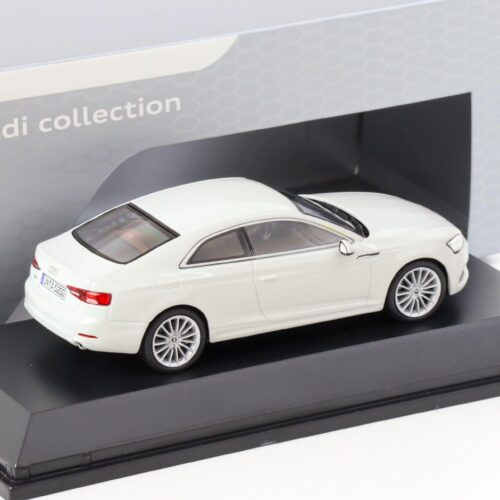 1:43 Spark Audi A5 Coupe Glacier white 2017 DEALER VERSION