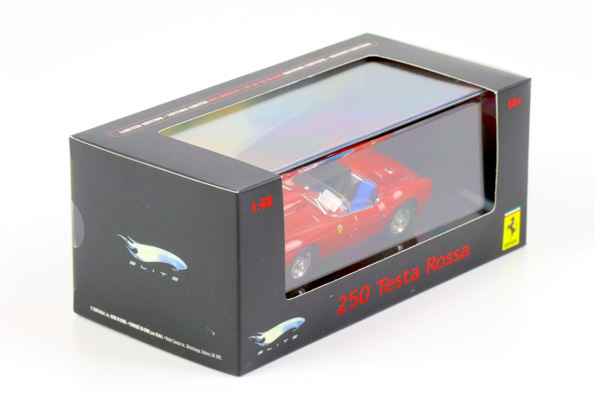 1:43 Hot Wheels Elite 1958 Ferrari 250 Testa Rossa red