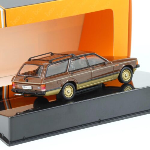 1:43 IXO 1980 Ford Granada MK II Turnier 2.8 Chasseur brown/ gold CLC399N