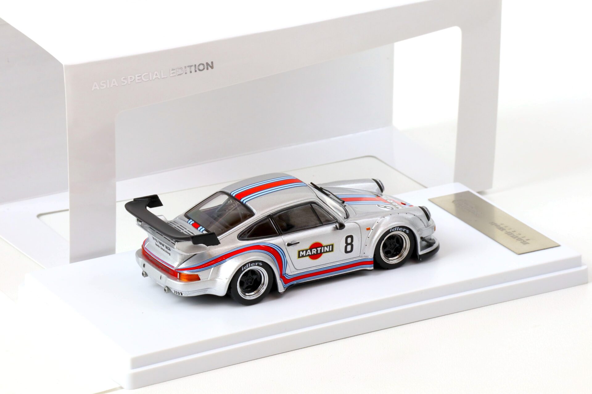 1:43 Tarmac Porsche 911 930 RWB RAUH-WELT silver Martini Racing #8