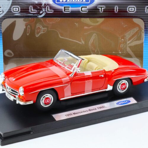 1:18 Welly 1955 Mercedes 190SL Cabriolet red