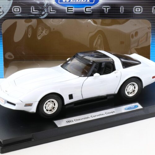 1:18 Welly 1982 Chevrolet Corvette Coupe white