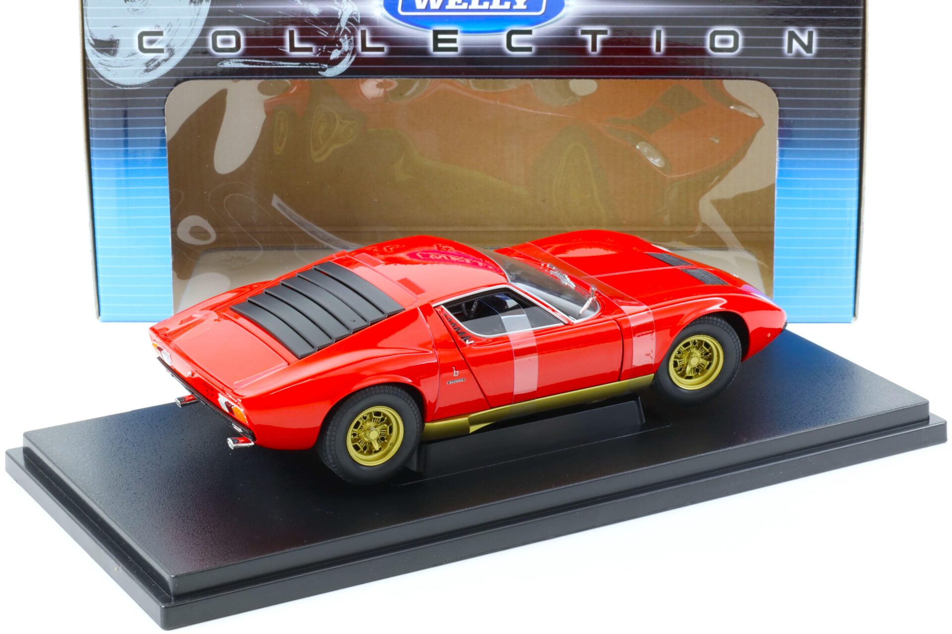 1:18 Welly 1971 Lamborghini Miura SV Coupe red