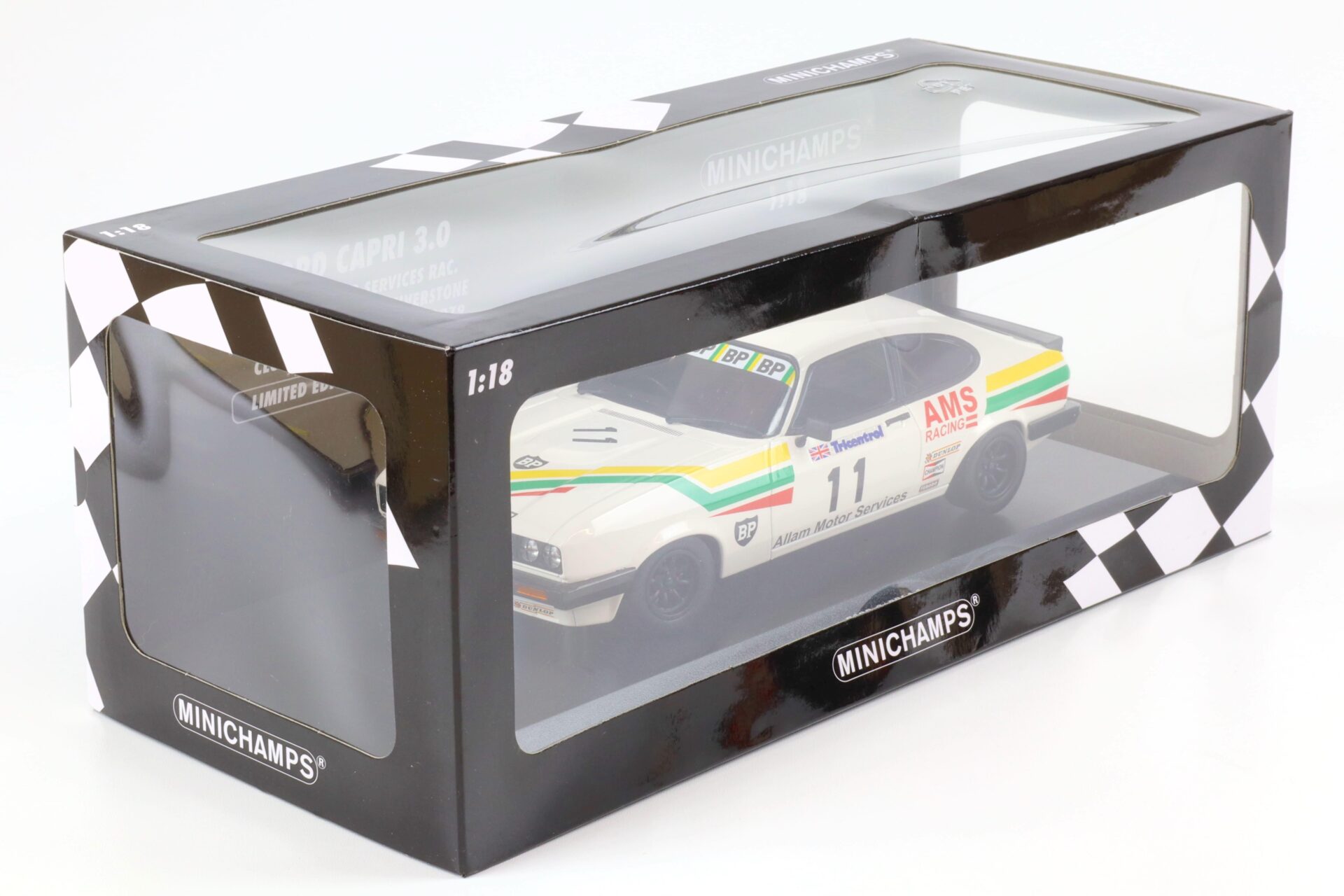 1:18 Minichamps Ford Capri 3.0 Winner Silverstone Club Circuit RAC BSCC 1979