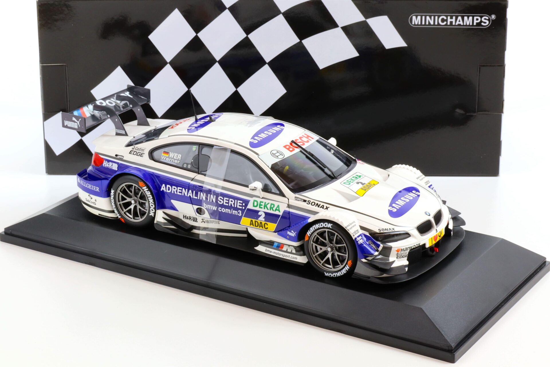 1:18 Minichamps BMW M3 DTM Team Schnitzer D.Werner #2 DTM 2013