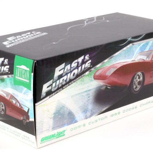 1:18 Greenlight DOM´s Custom 1969 Dodge Charger Daytona Fast & Furious dark red