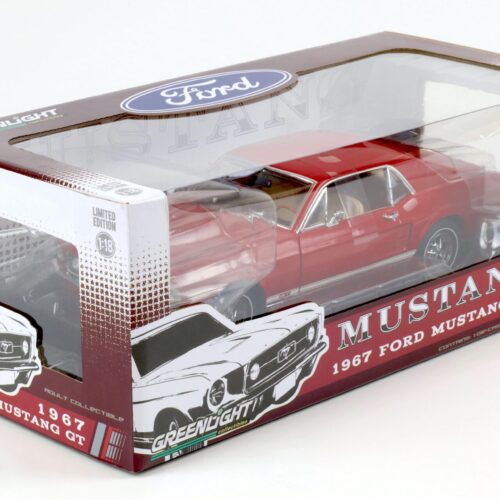 1:18 Greenlight 1967 Ford Mustang GT Coupe red USA Exclusive
