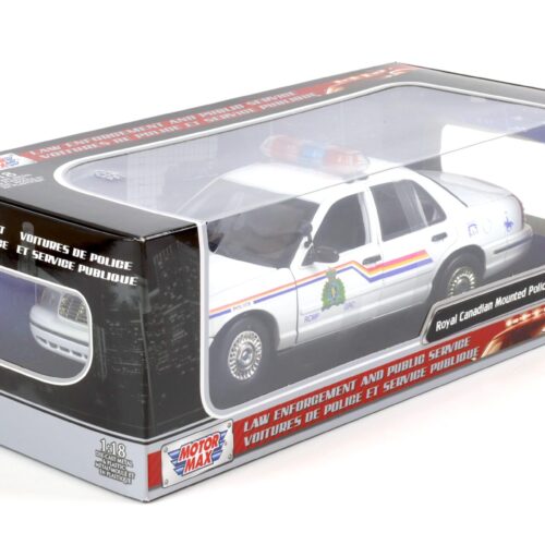 1:18 MOTOR MAX 2001 Ford Crown Victoria Royal Canadian Mounted Police