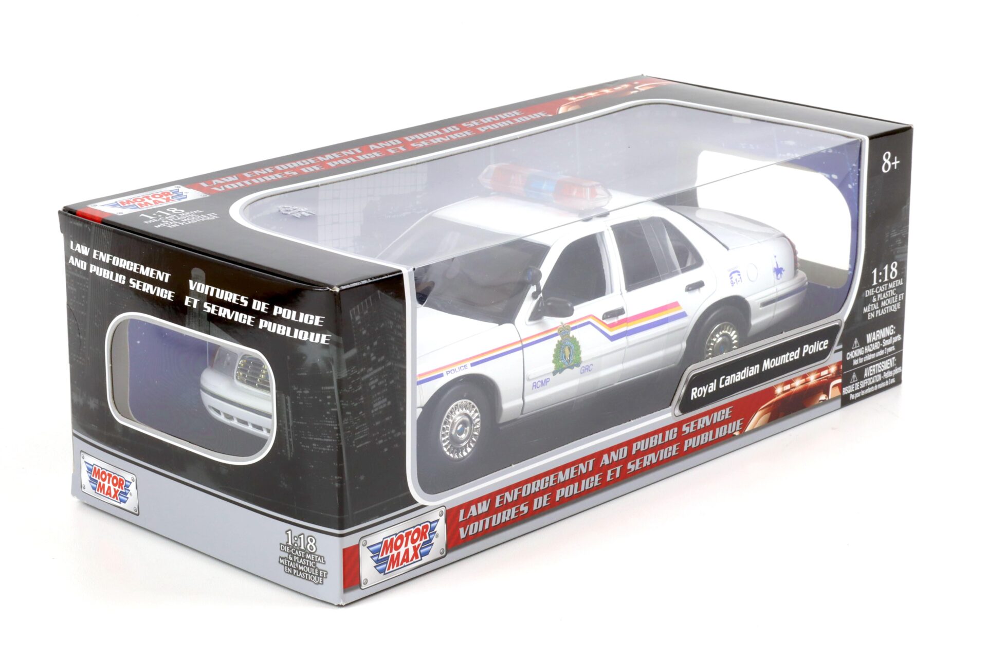 1:18 MOTOR MAX 2001 Ford Crown Victoria Royal Canadian Mounted Police