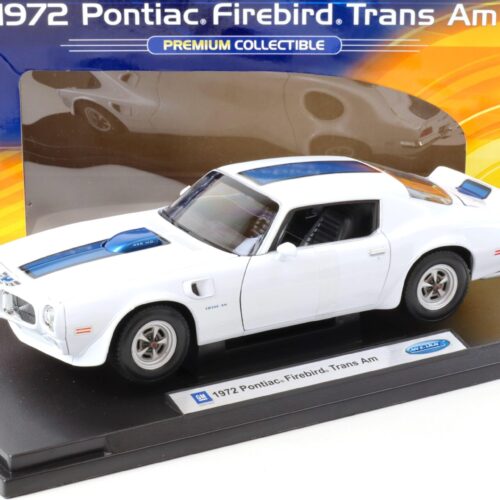 1:18 Welly 1972 Pontiac Firebird Trans Am white/ blue