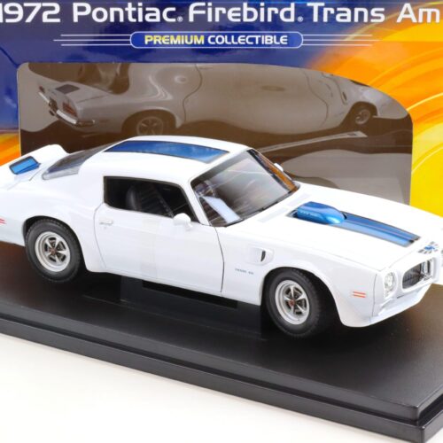1:18 Welly 1972 Pontiac Firebird Trans Am white/ blue