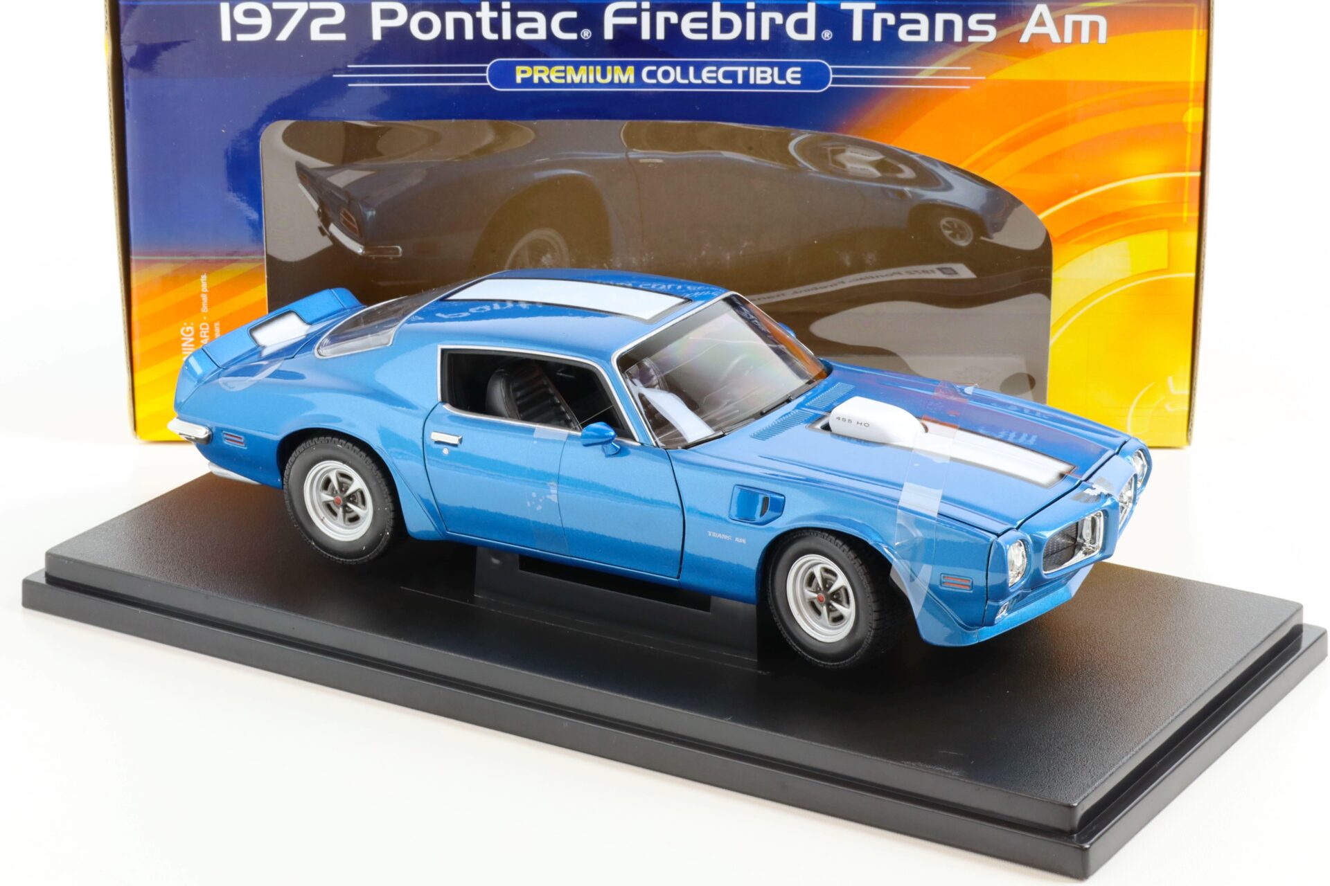 1:18 Welly 1972 Pontiac Firebird Trans Am blue metallic/ white