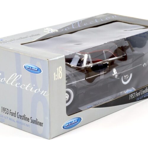 1:18 Welly 1953 Ford Crestline Sunliner black closed Top