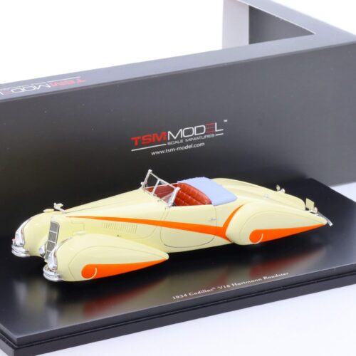 1:43 TSM 1934 Cadillac V16 Hartmann Roadster cream white/ orange