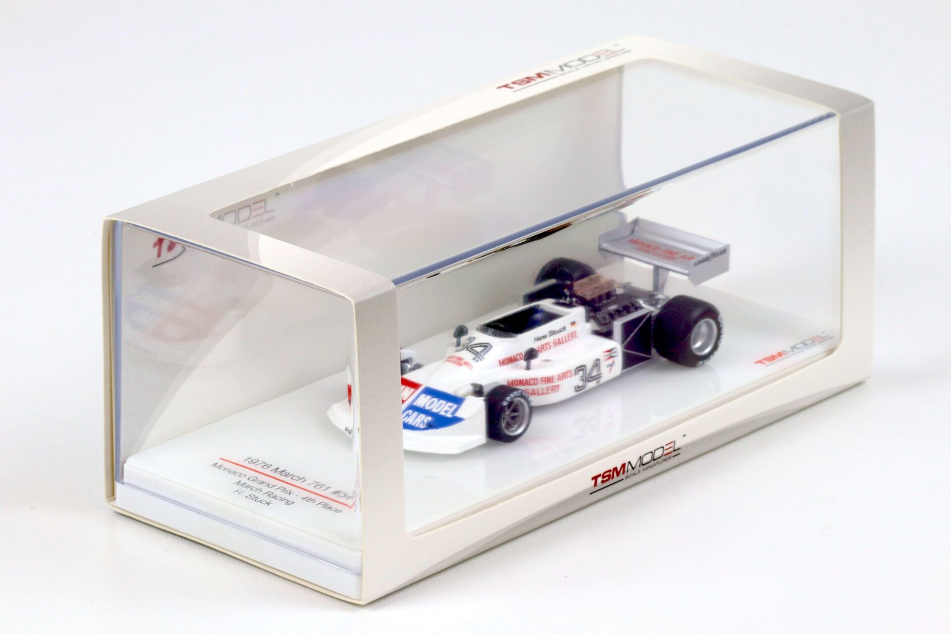 1:43 TSM 1976 March 761 Monaco GP Grand Prix - 4th Place #34 H. Stuck