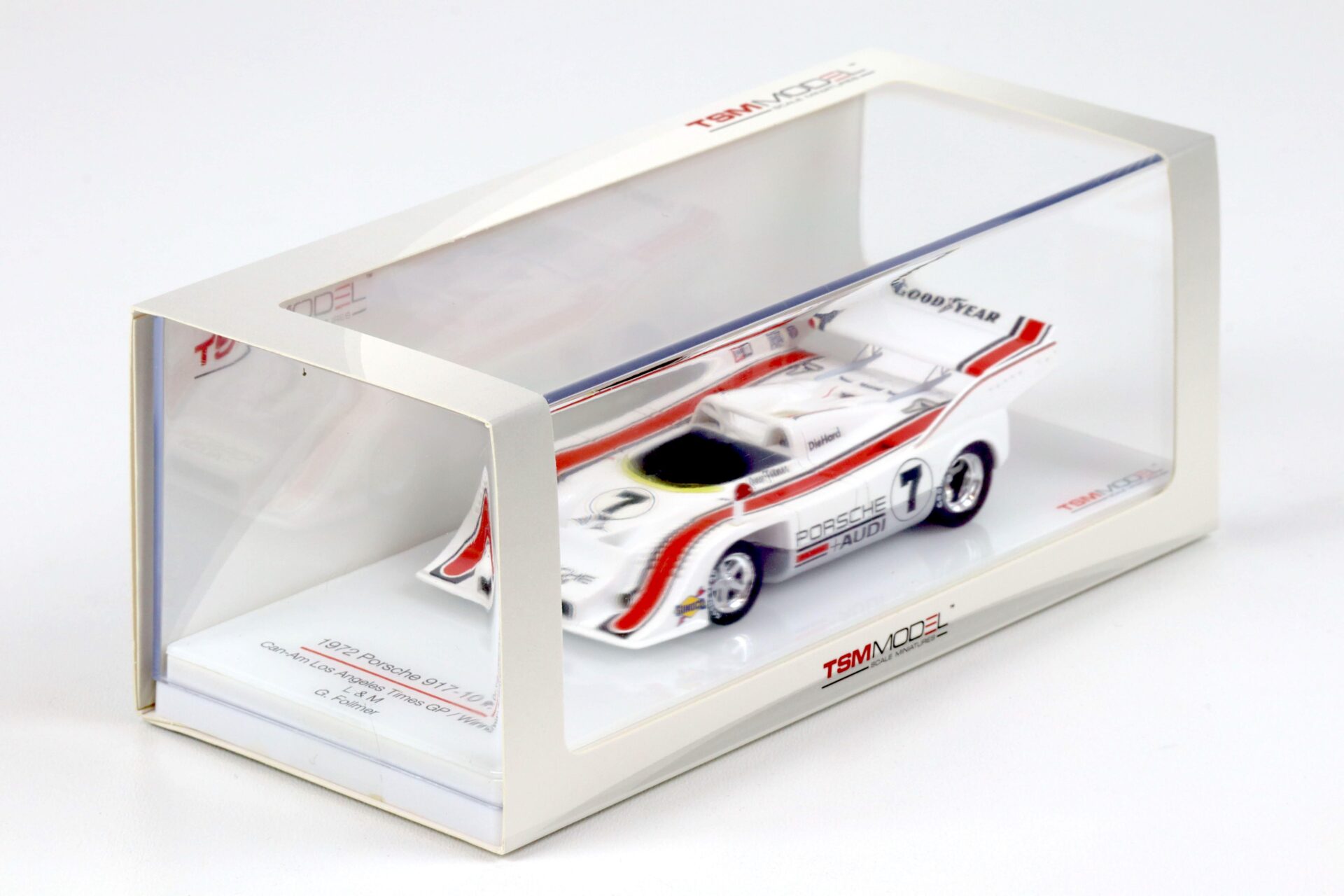 1:43 TSM 1972 Porsche 917/10 Can-Am Los Angeles Times GP #7 L&M G.Follmer